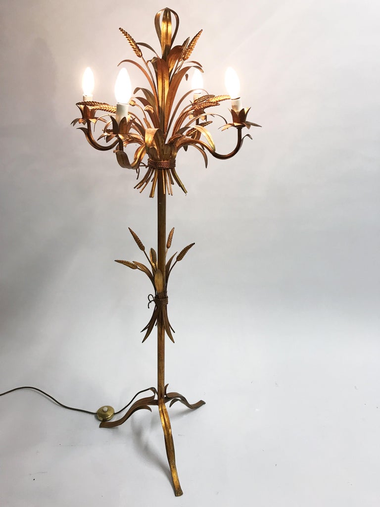 Sheaf of Wheat Floor Lamp, 1960s at 1stDibs