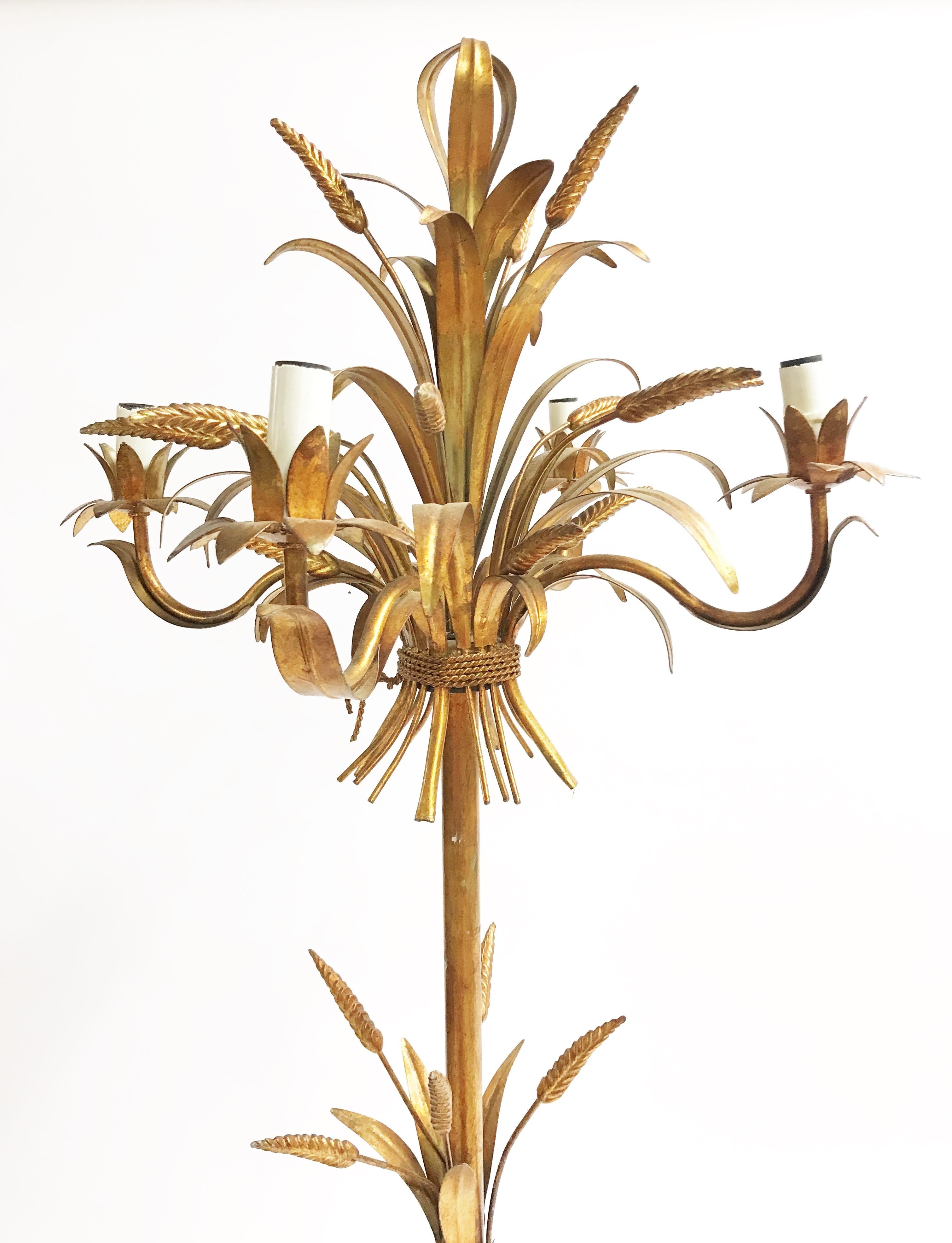 Mid-20th Century Sheaf of Wheat Floor Lamp, 1960s