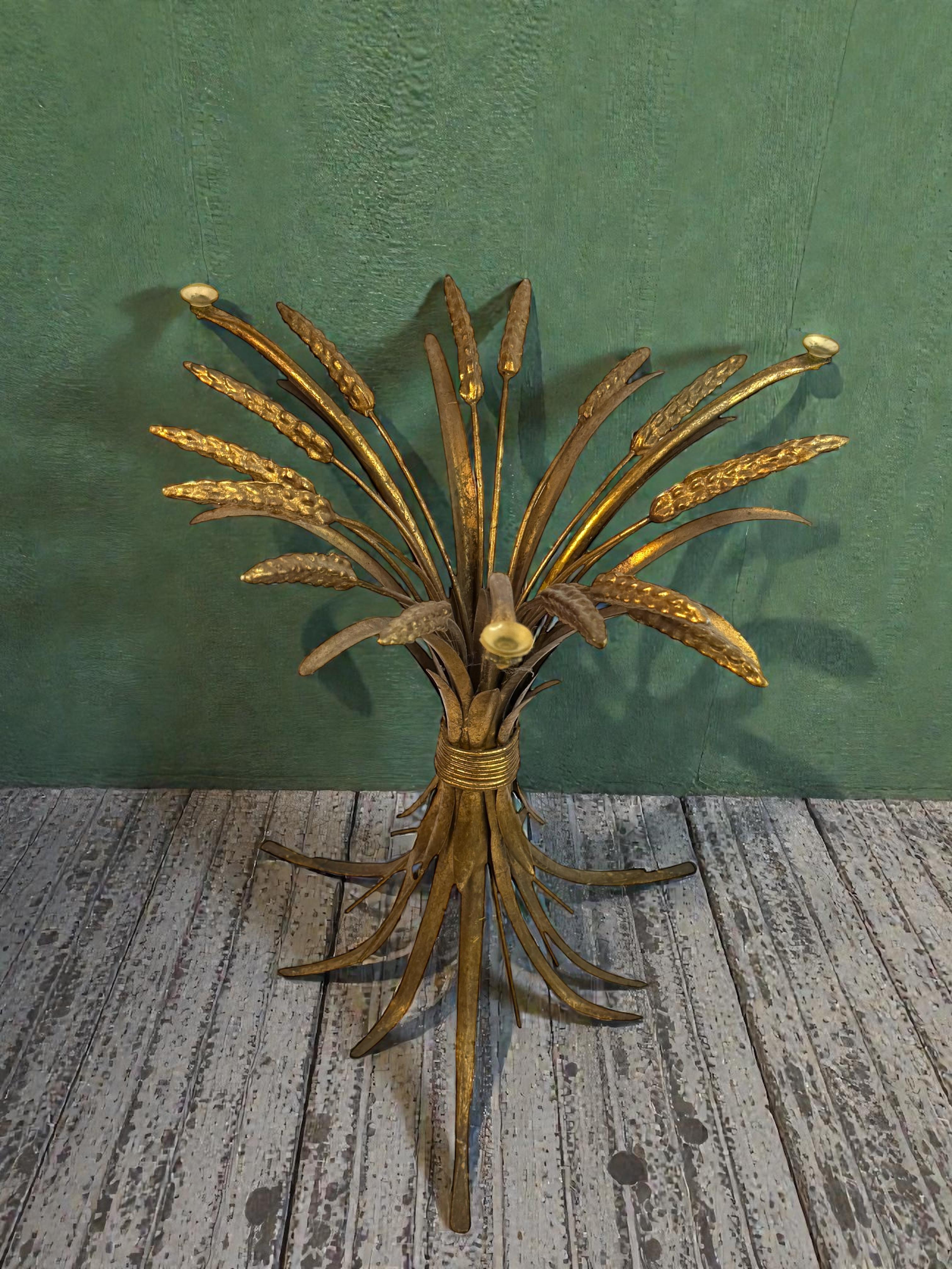 Sheaf of Wheat Hollywood Regency Coco Chanel Table Base by Koegl, 1960s, Germany For Sale 7