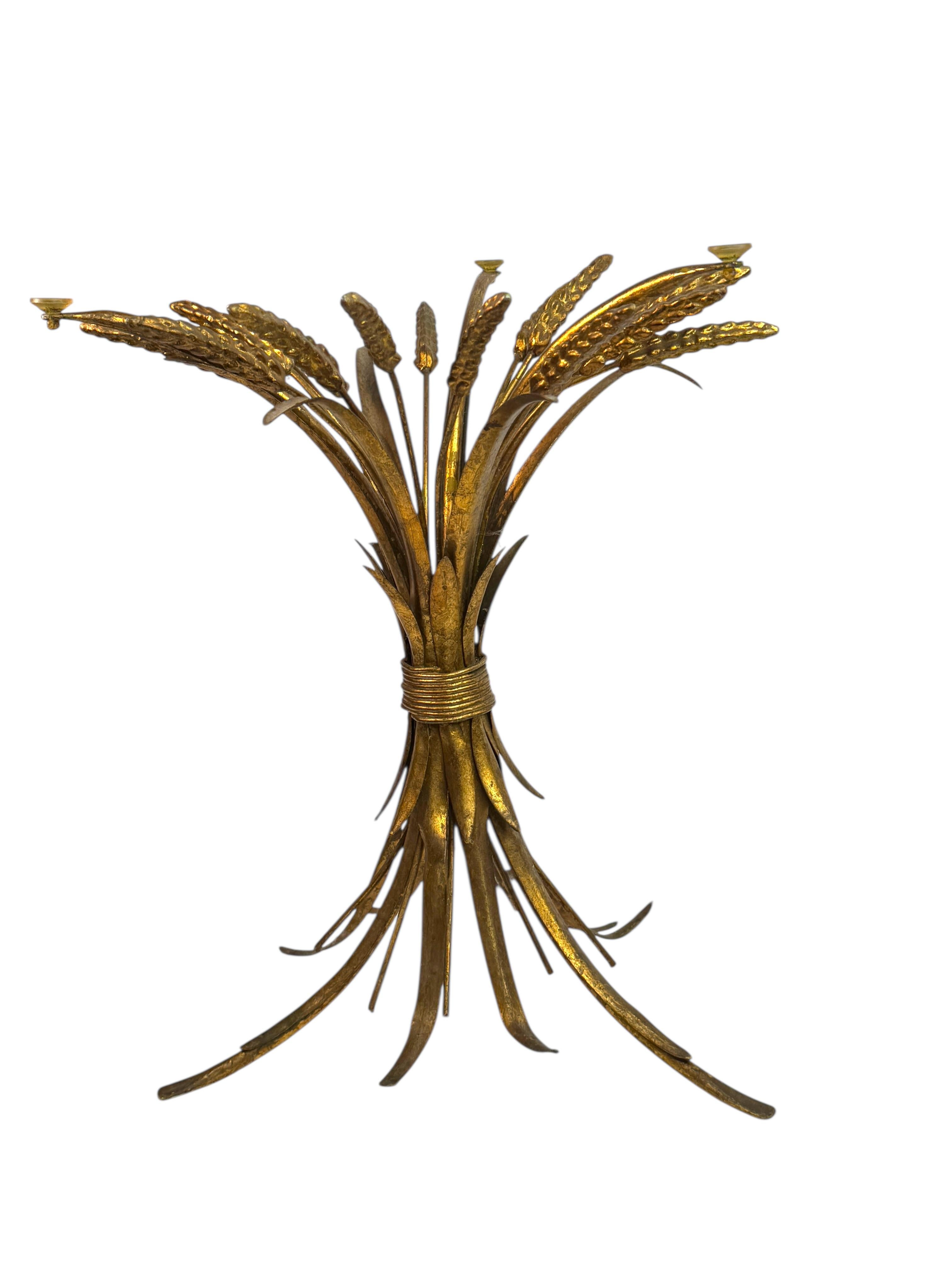 Mid-20th Century Sheaf of Wheat Hollywood Regency Coco Chanel Table Base by Koegl, 1960s, Germany For Sale