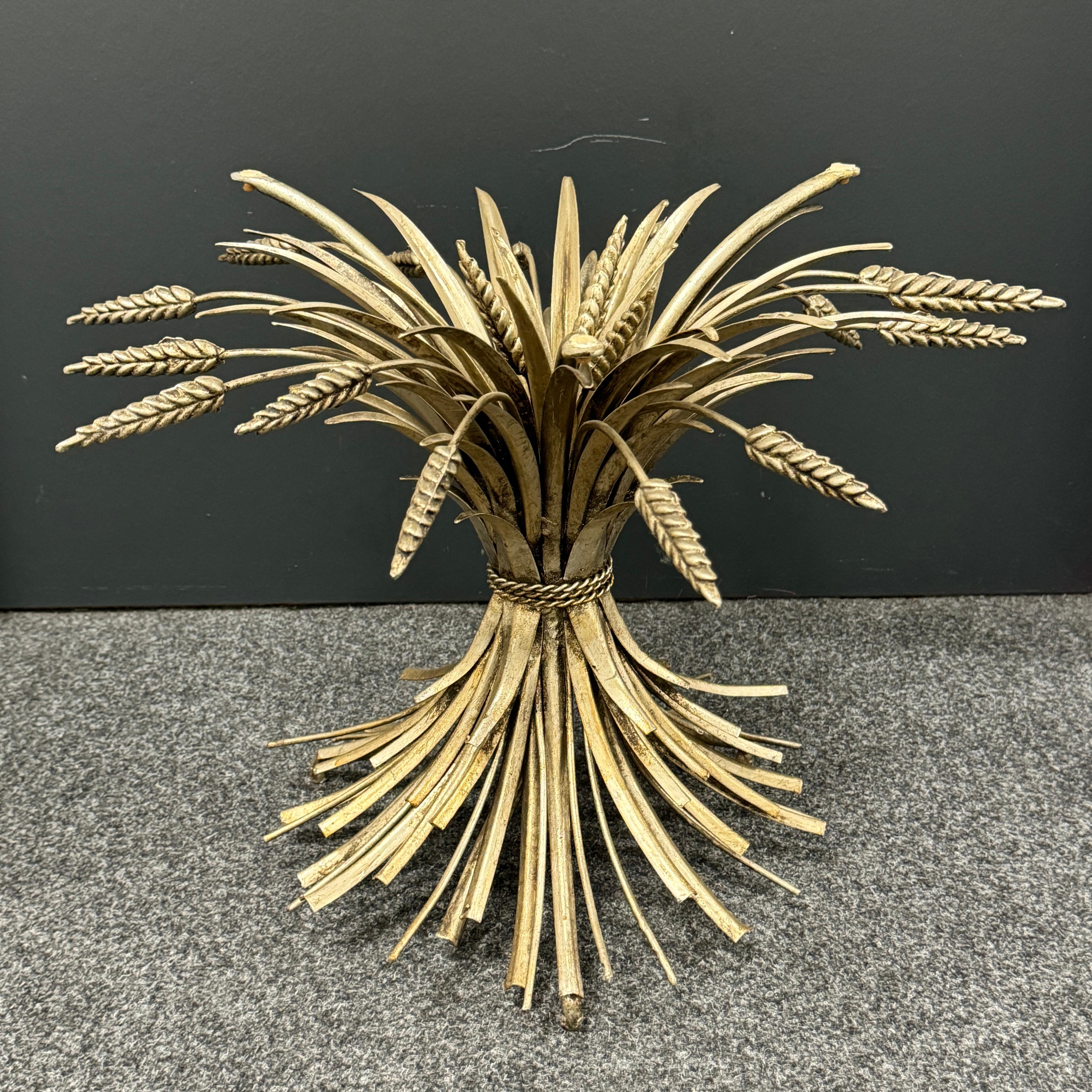Metal Sheaf of Wheat Hollywood Regency Coco Chanel Table Base by Koegl, 1960s, Germany