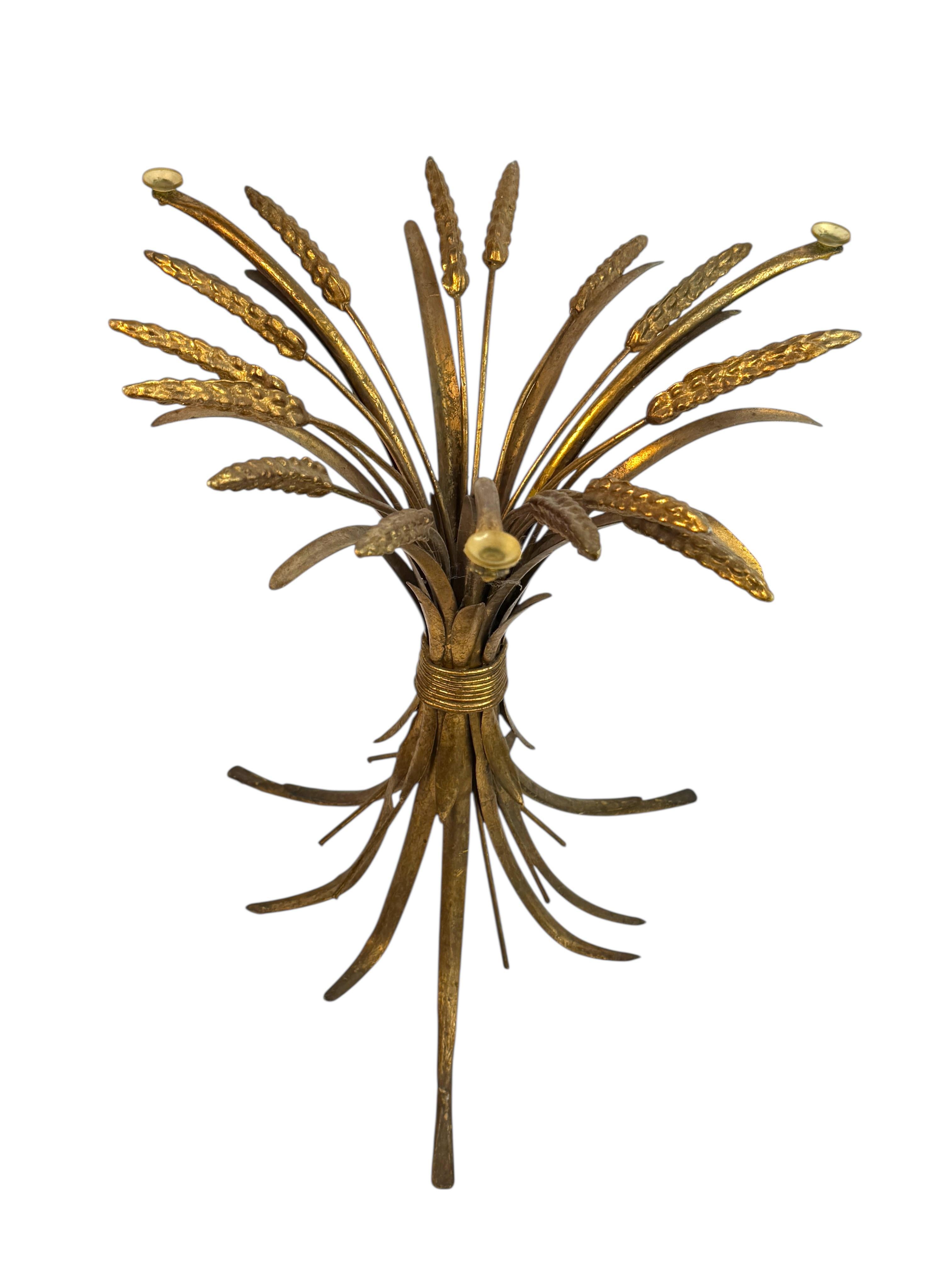 Metal Sheaf of Wheat Hollywood Regency Coco Chanel Table Base by Koegl, 1960s, Germany For Sale