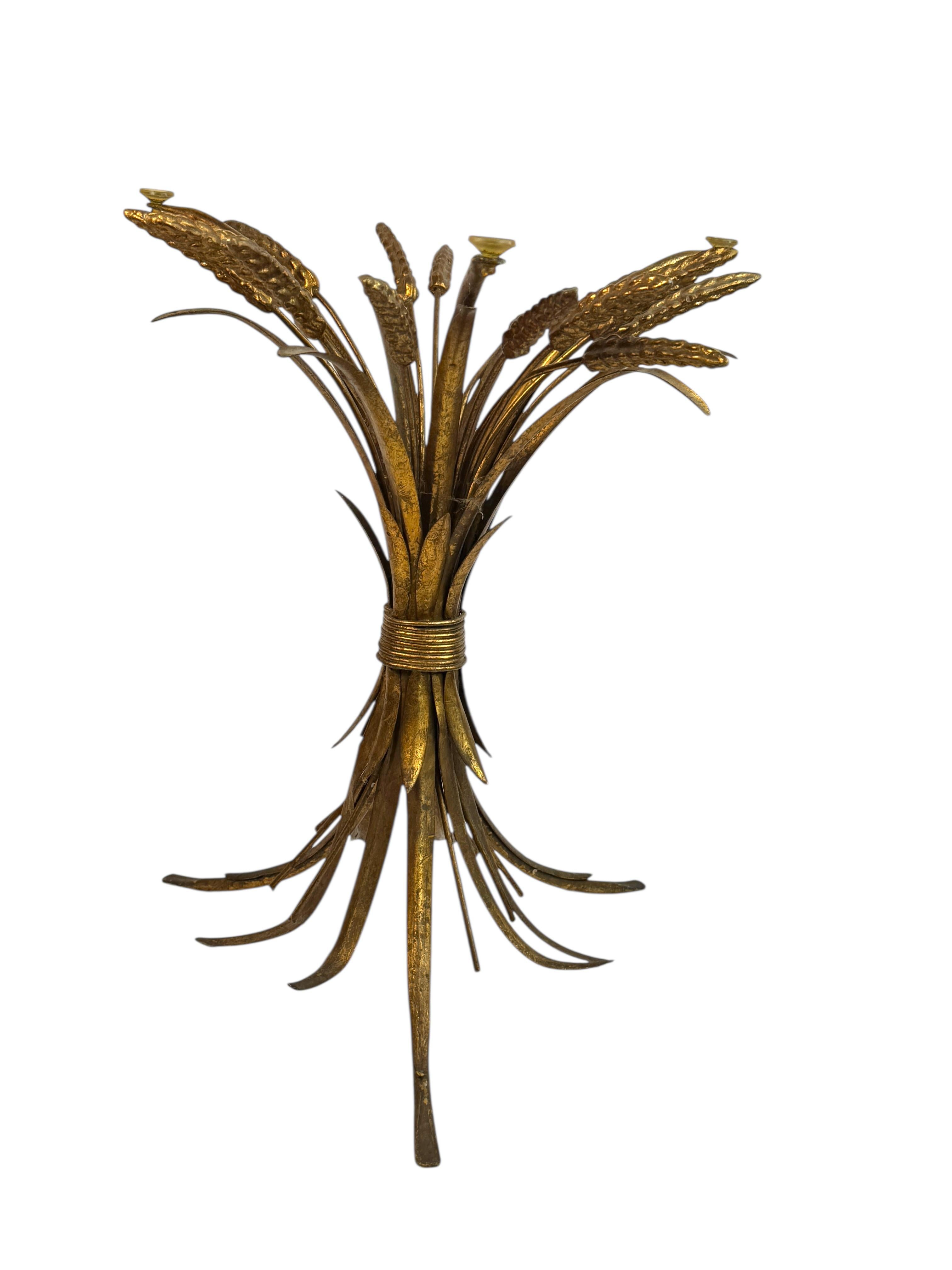 Sheaf of Wheat Hollywood Regency Coco Chanel Table Base by Koegl, 1960s, Germany For Sale 1
