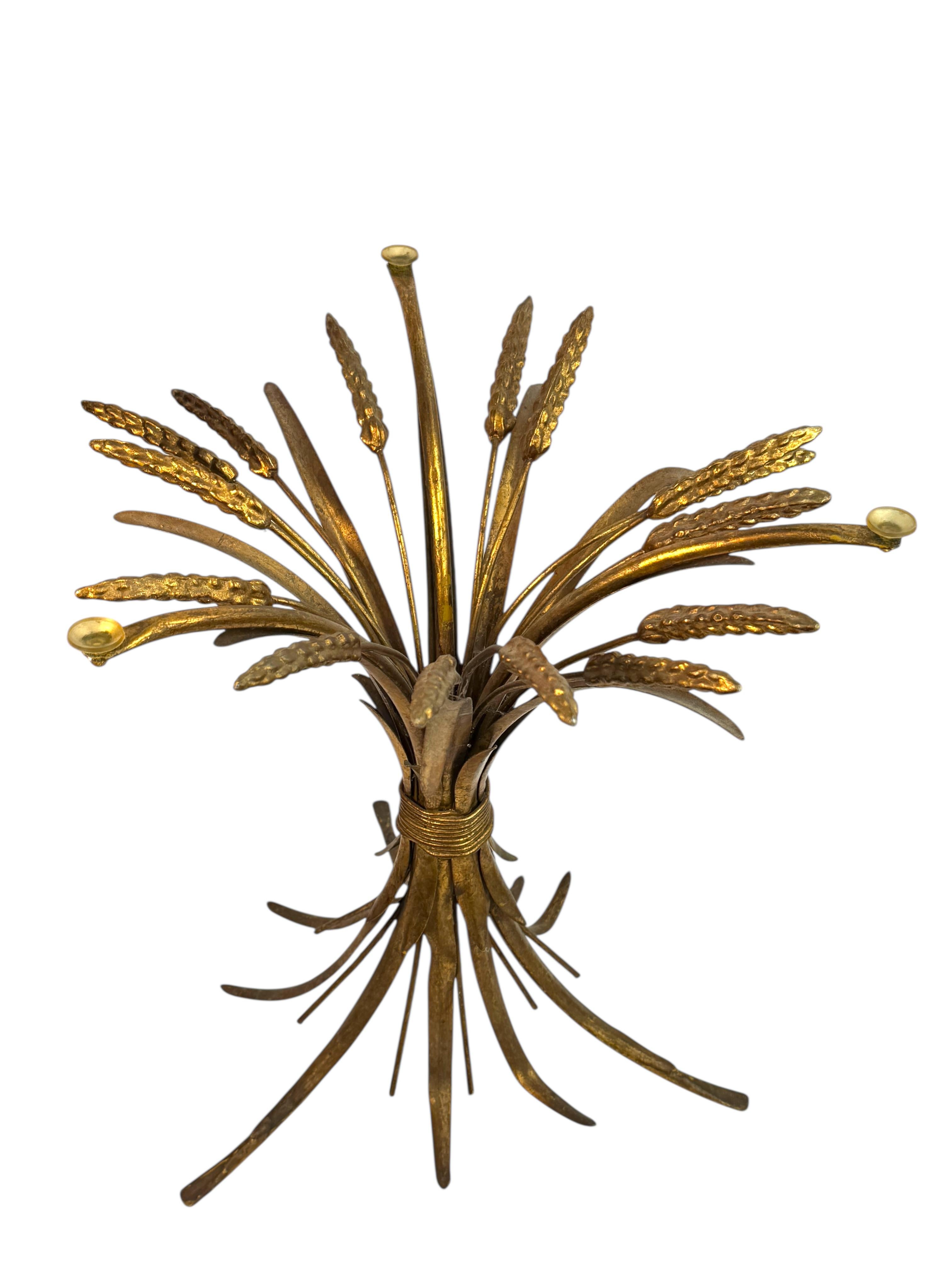 Sheaf of Wheat Hollywood Regency Coco Chanel Table Base by Koegl, 1960s, Germany For Sale 2
