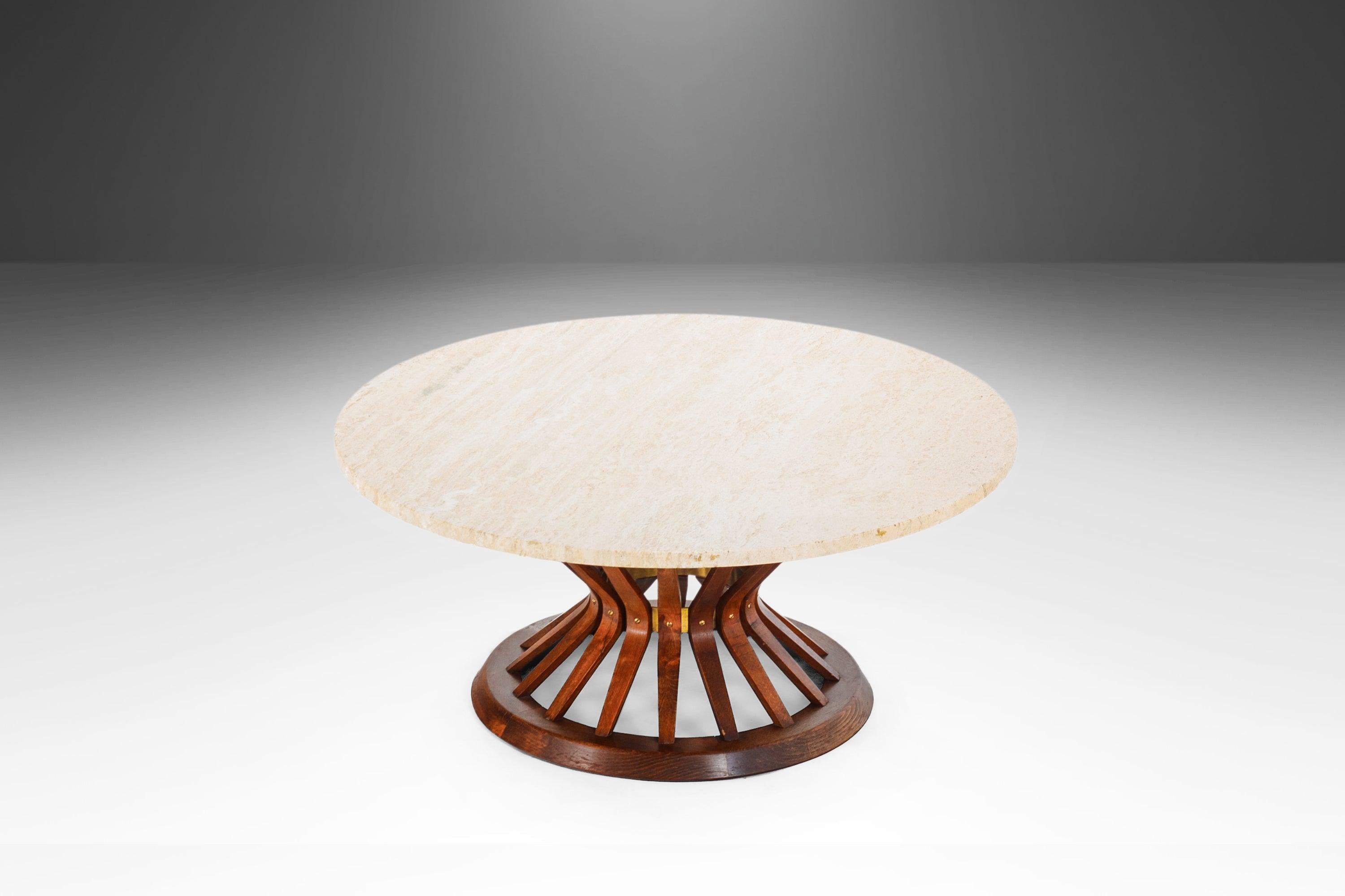 Sheaf of Wheat Marble Cocktail / Coffee Table by Edward Wormley for Dunbar, 1960 For Sale 3