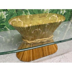 Sheaf of Wheat Oval Dining Table in the Manner of McGuire