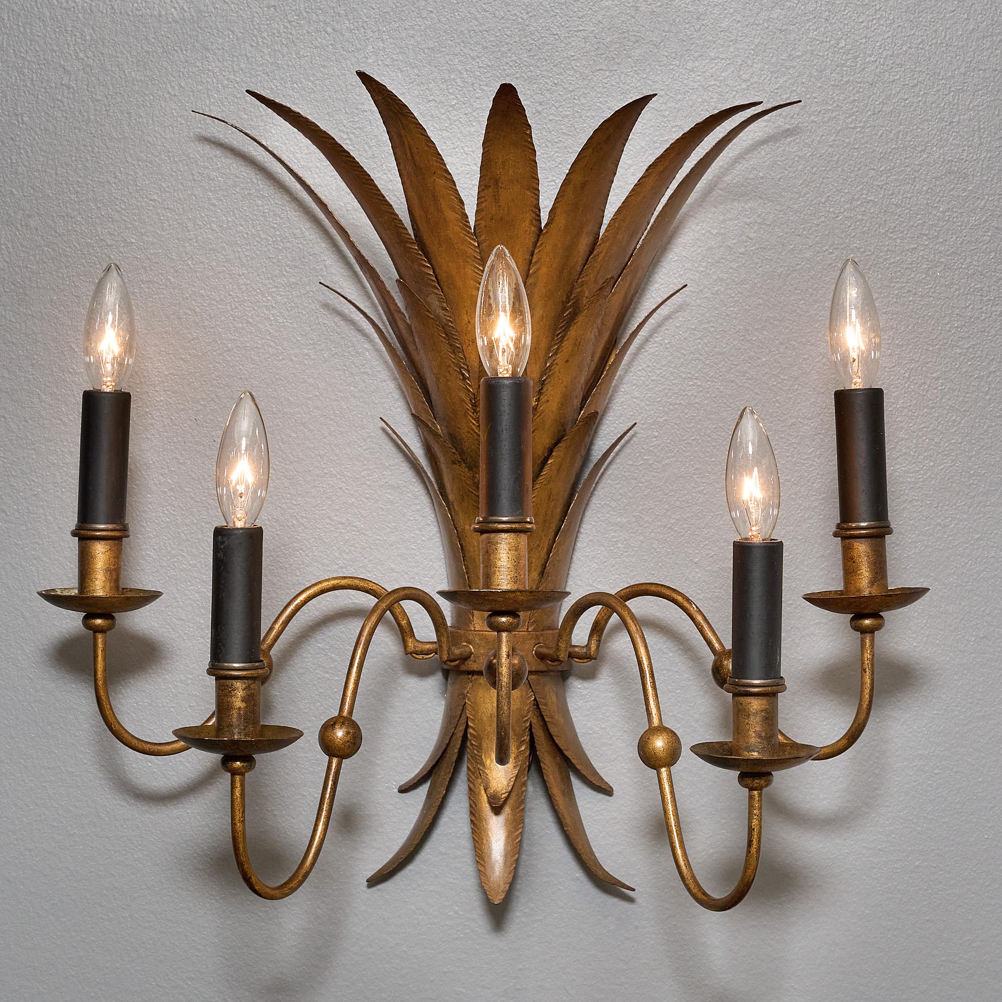 Sheaf of Wheat Sconces For Sale 1