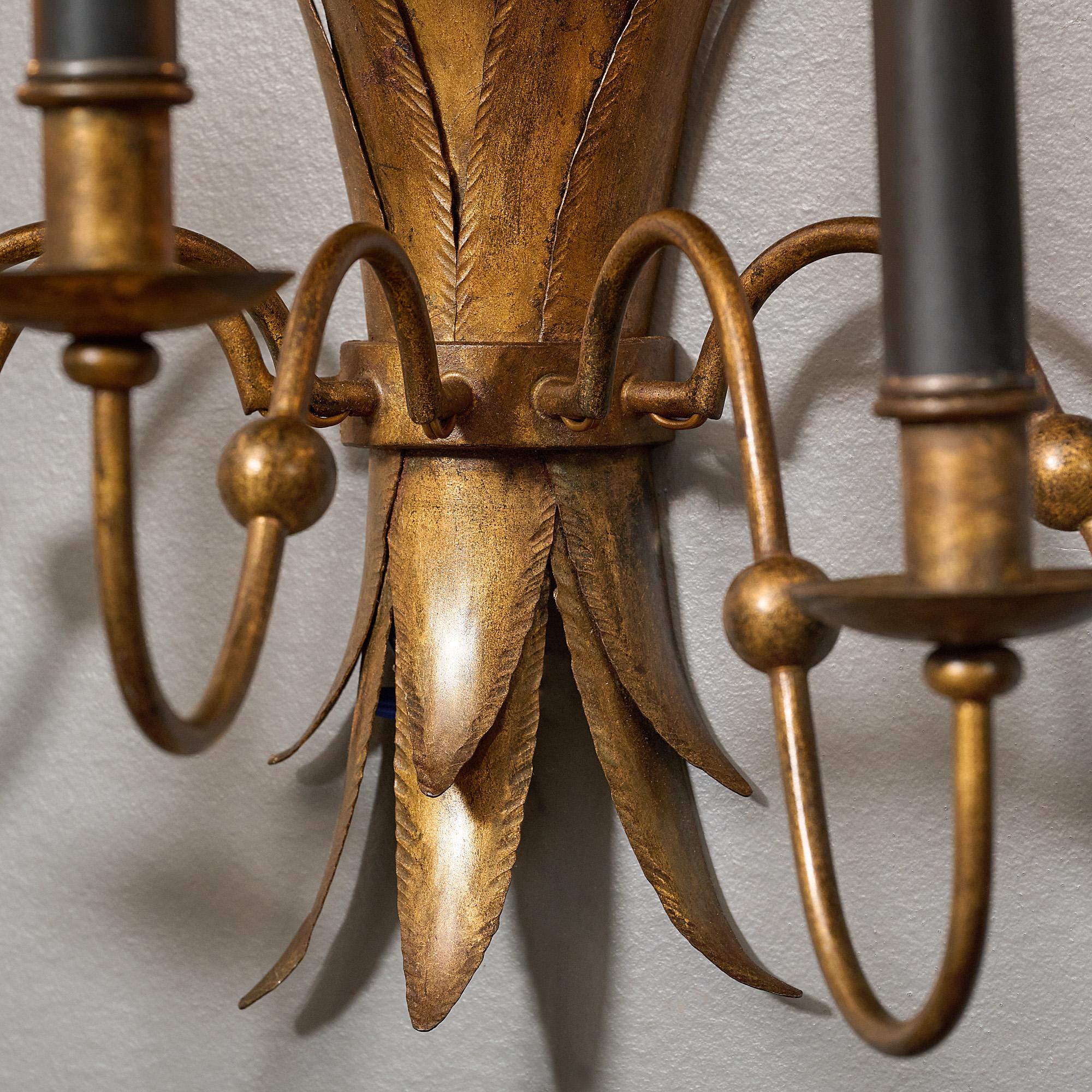 Sheaf of Wheat Sconces For Sale 2