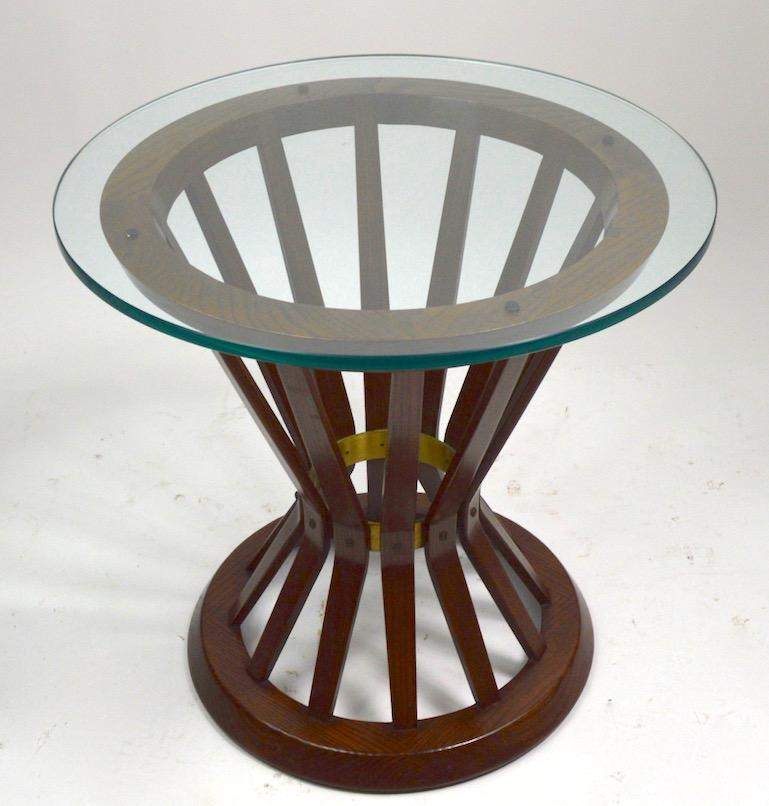 Glass Sheaf of Wheat Table by Wormley for Dunbar