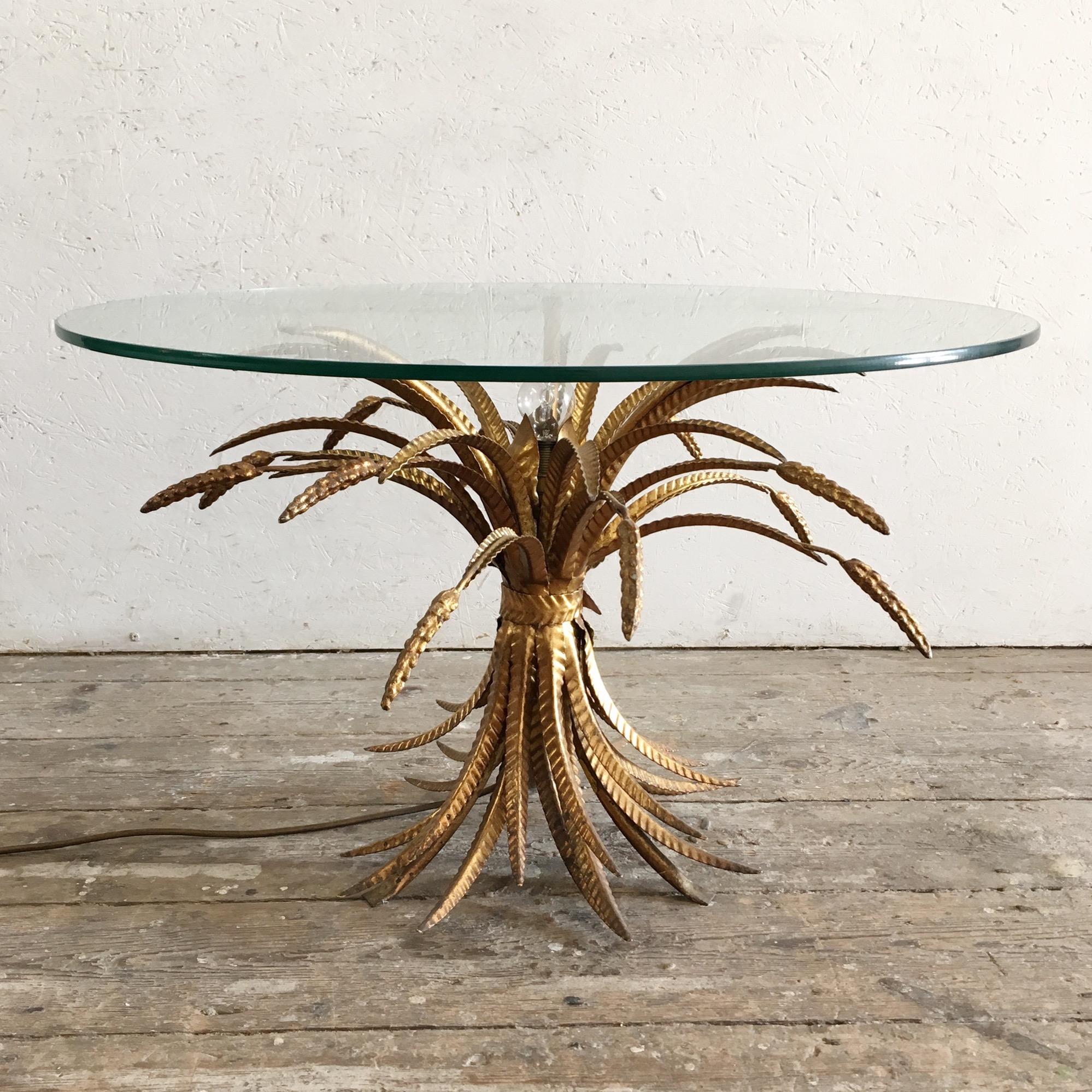 Sheaf of Wheat Table with Centre Light, Italian, 1950s at 1stDibs