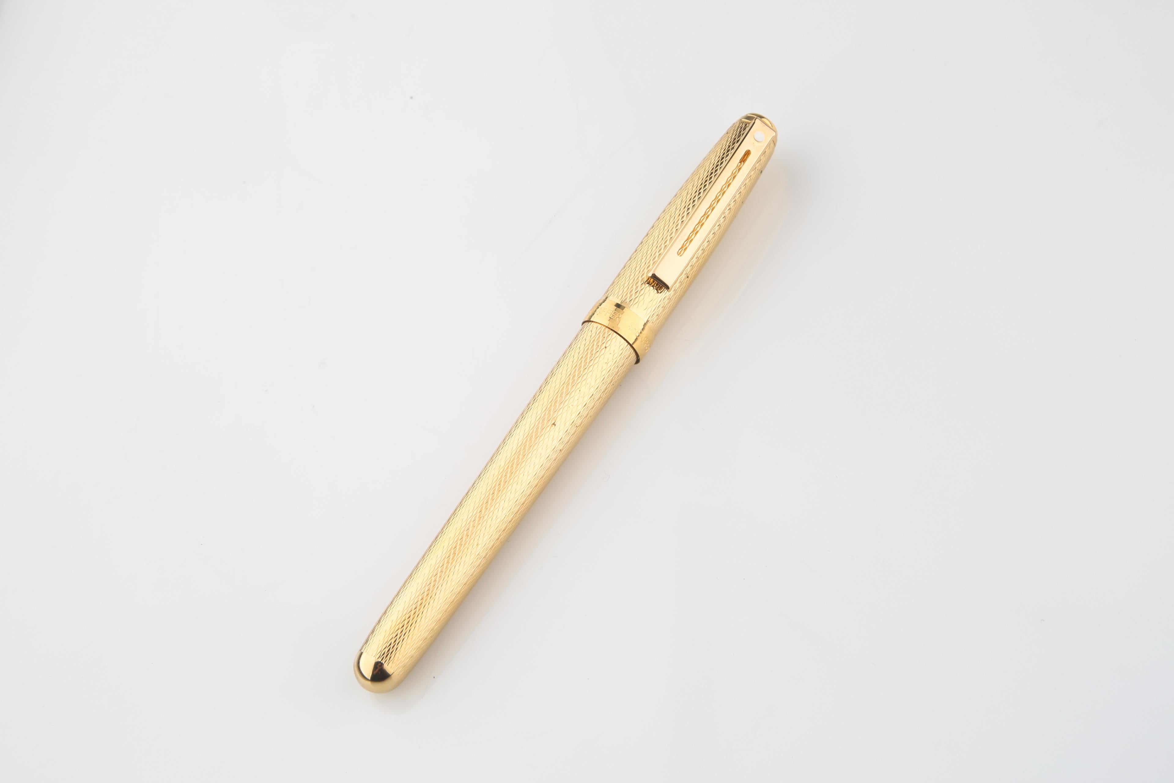 Beautiful fountain pen from the Prelude Signature Collection.
Has a blank plaque on cap, perfect for engraving.
Nib Reads 