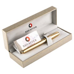Sheaffer 22k Gold-Plated Prelude Signature Fountain Pen w/ Original Box & Papers