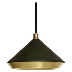 Lampe à suspension en forme de mouton, laiton, noir, de Bert Frank
