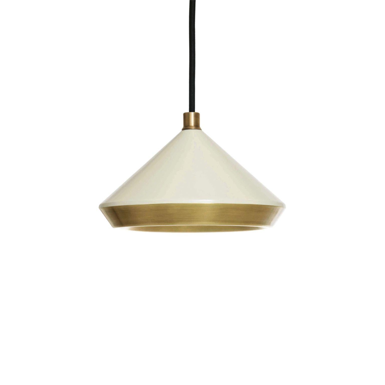 Shear Pendant Light - Brass - White by Bert Frank
Dimensions: 80-200 x 20 cm
Materials: Brass

When Adam Yeats and Robbie Llewellyn founded Bert Frank in 2013 it was a meeting of minds and the start of a collaborative creative partnership with