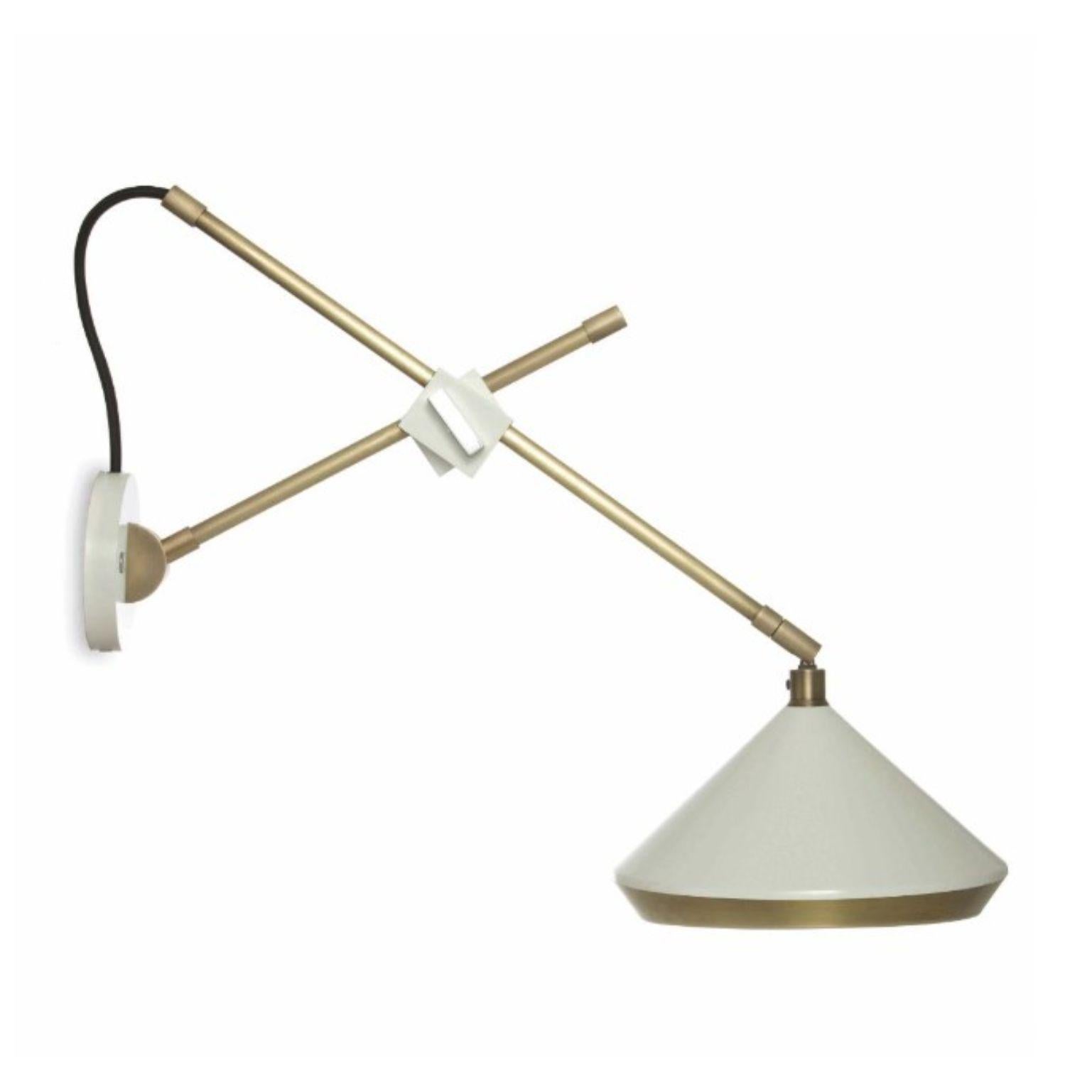 Aplique Cizalla, Latón, Blanco by Bert Frank Británico en venta
