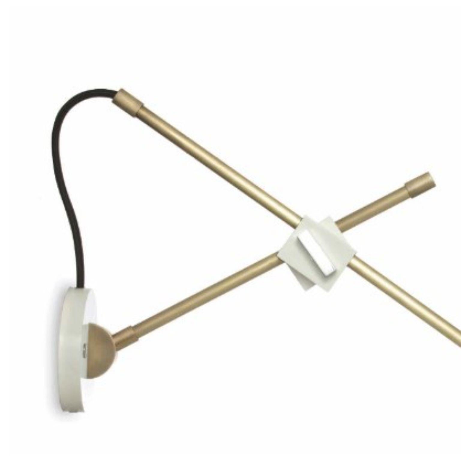 Aplique Cizalla, Latón, Blanco by Bert Frank en Nuevo estado para la venta en Geneve, CH