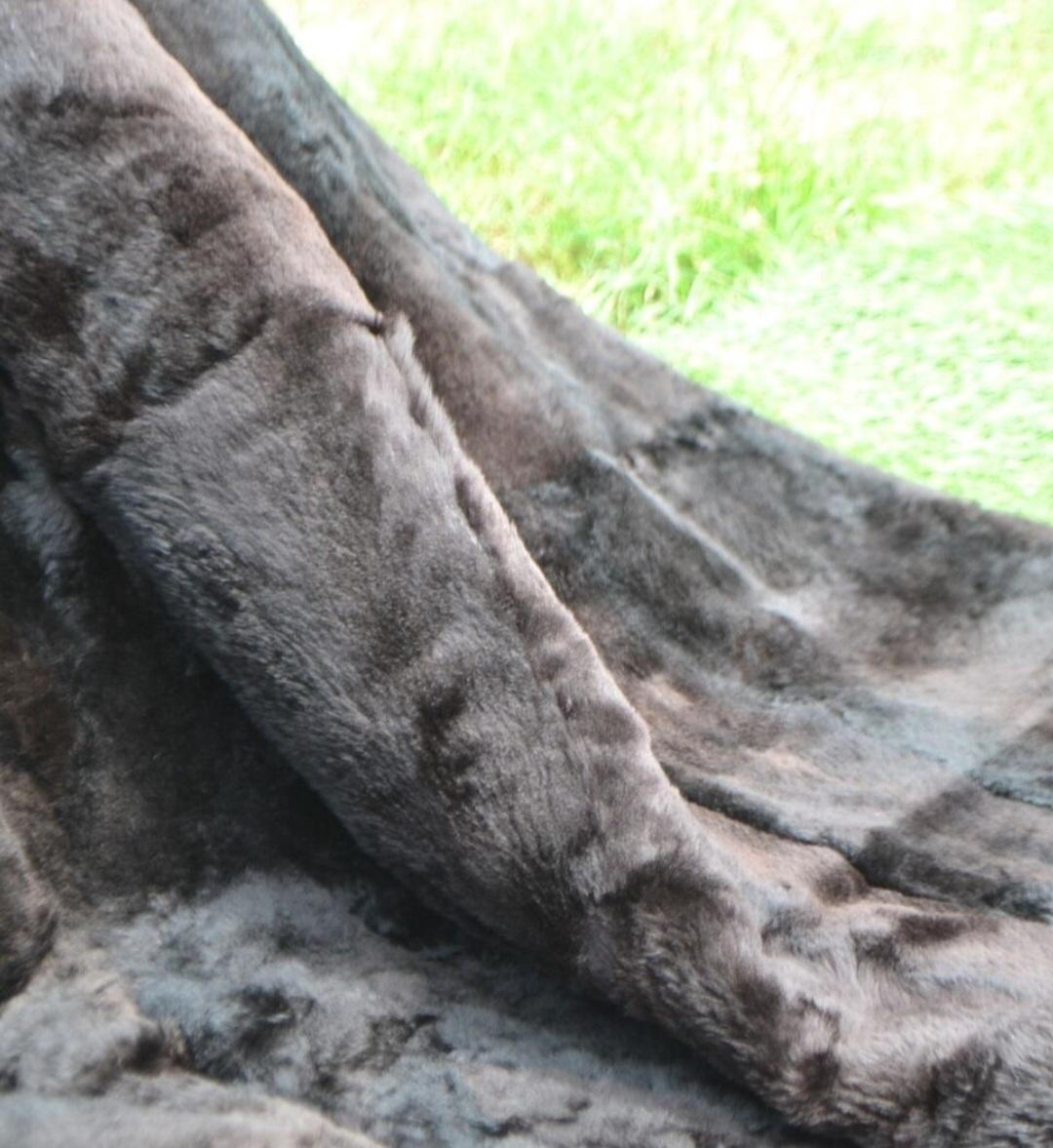 American Sheared Beaver King Size Blanket 