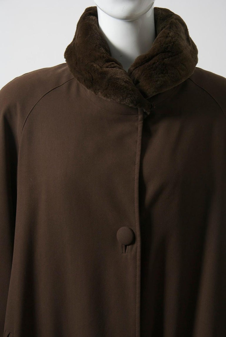 Black Sheared Mink-Lined Coat