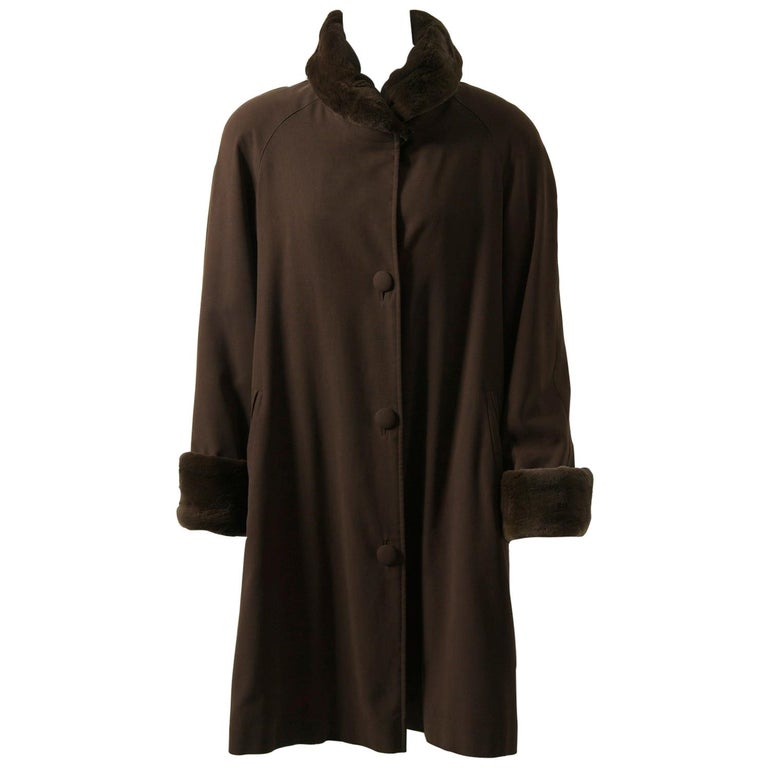 Sheared Mink-Lined Coat For Sale at 1stdibs