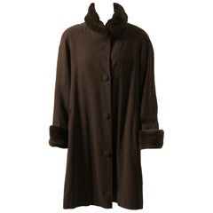 Sheared Mink-Lined Coat