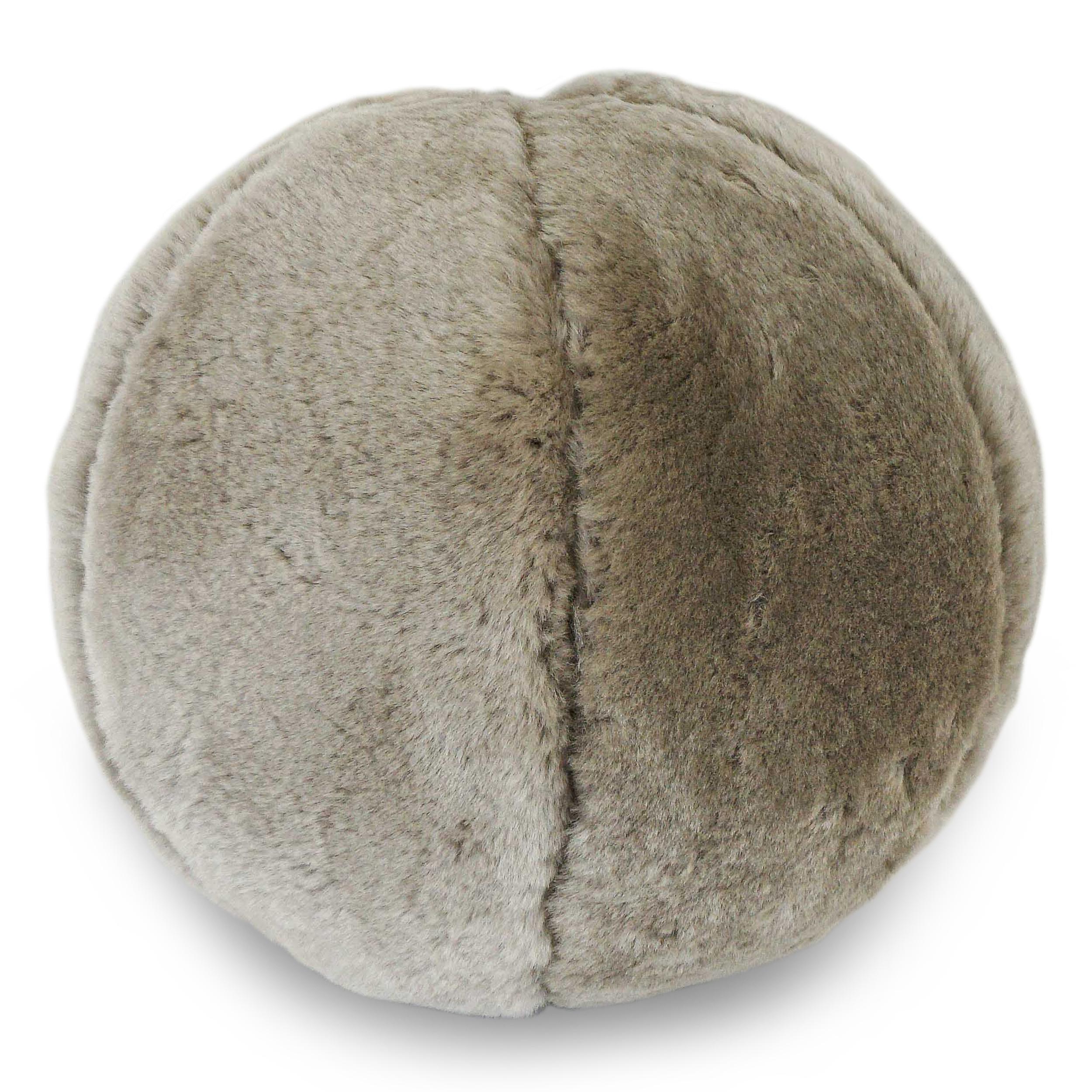 Contemporary Shearling Ball Pillow  For Sale