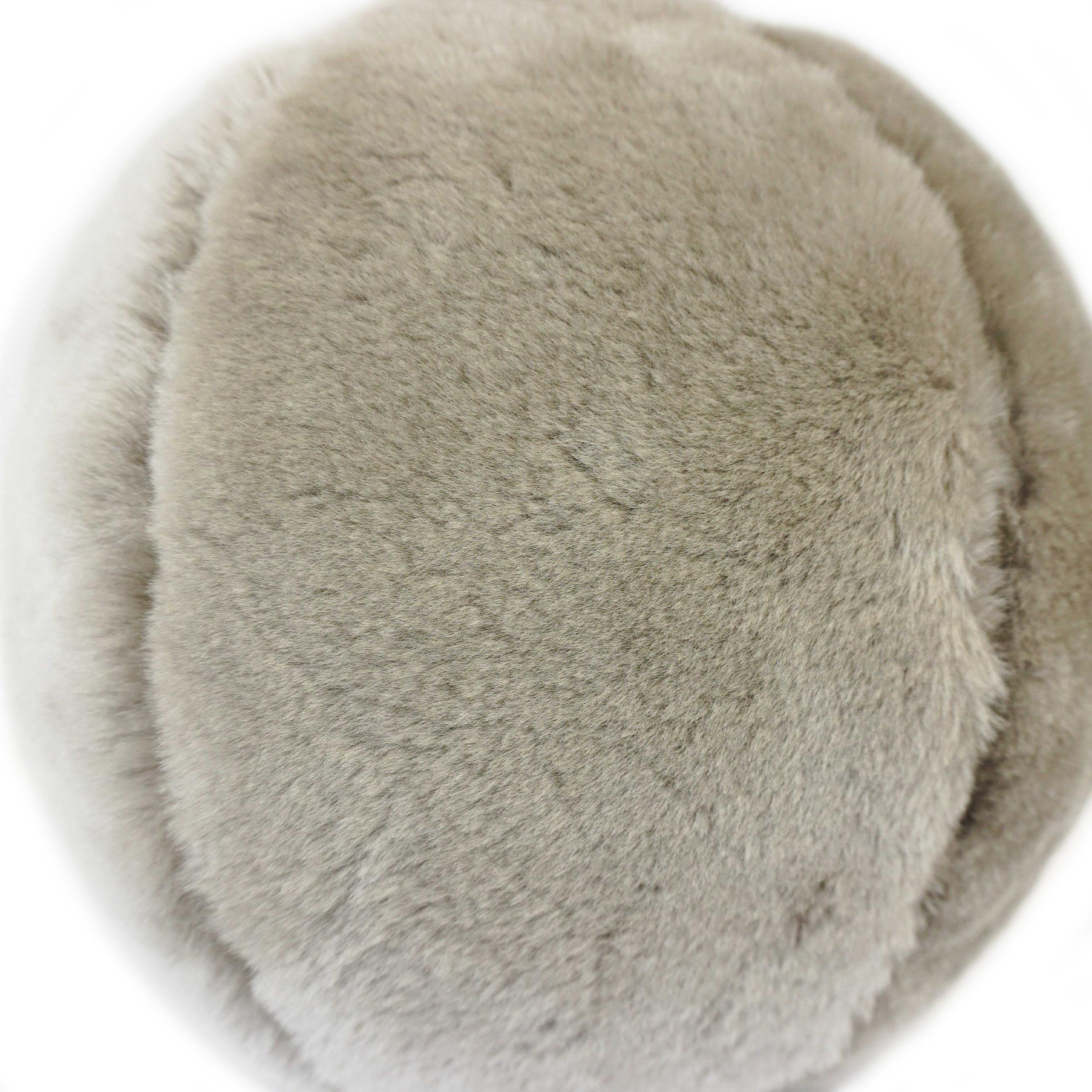 Fur Shearling Ball Pillow  For Sale