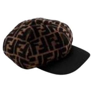 Shearling FF Baker Boy Hat