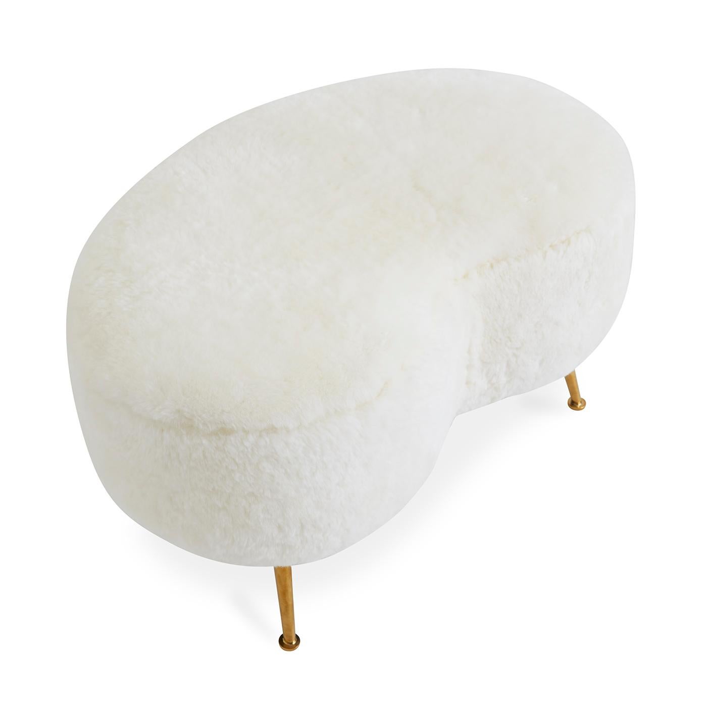 shearling ottoman