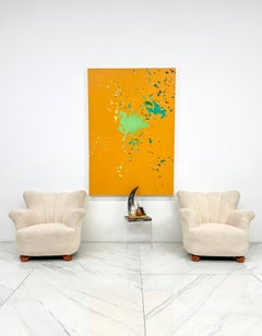 Shearling Sheepskin Lounge Chairs, Style of Marta Blomstedt, 1940's Finland