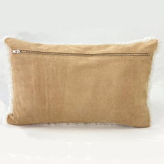 Sheepskin Shearling Pillow Lumbar - White 35*60cm  14*24"