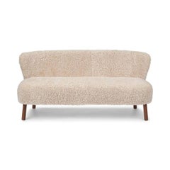 Shearling Sheepskin Sofa, Made in Denmark