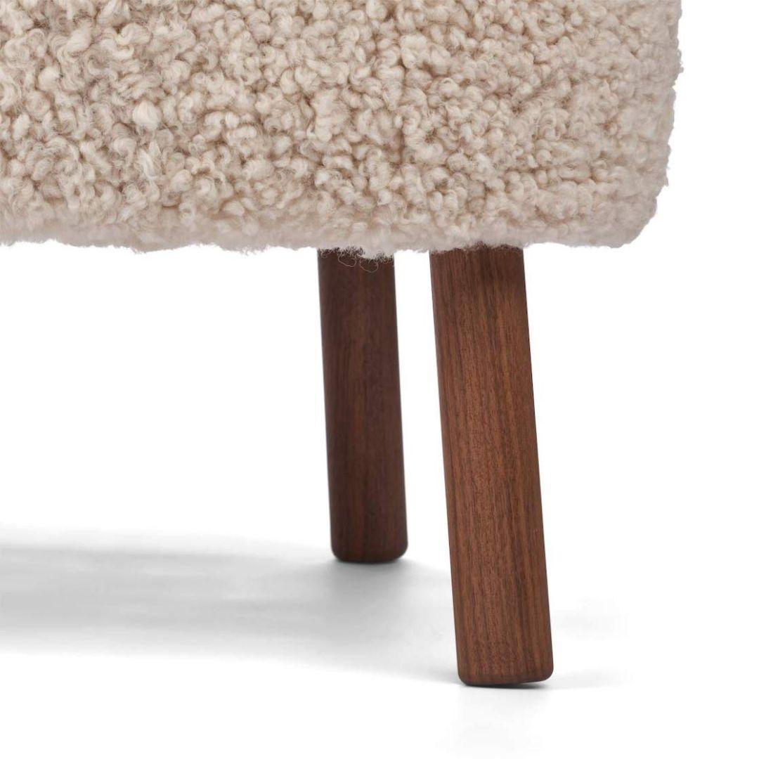 Mid-Century moderno Divano in pelle di pecora Shearling, Made in Denmark in vendita