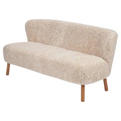 Shearling Sheepskin Sofa, Made in Denmark