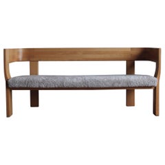 Shearling Upholstered Bench by Stig Lönngren