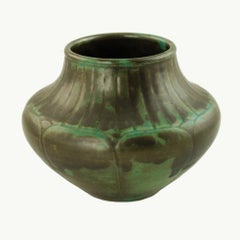 Vintage Shearwater Carved Pottery Vase