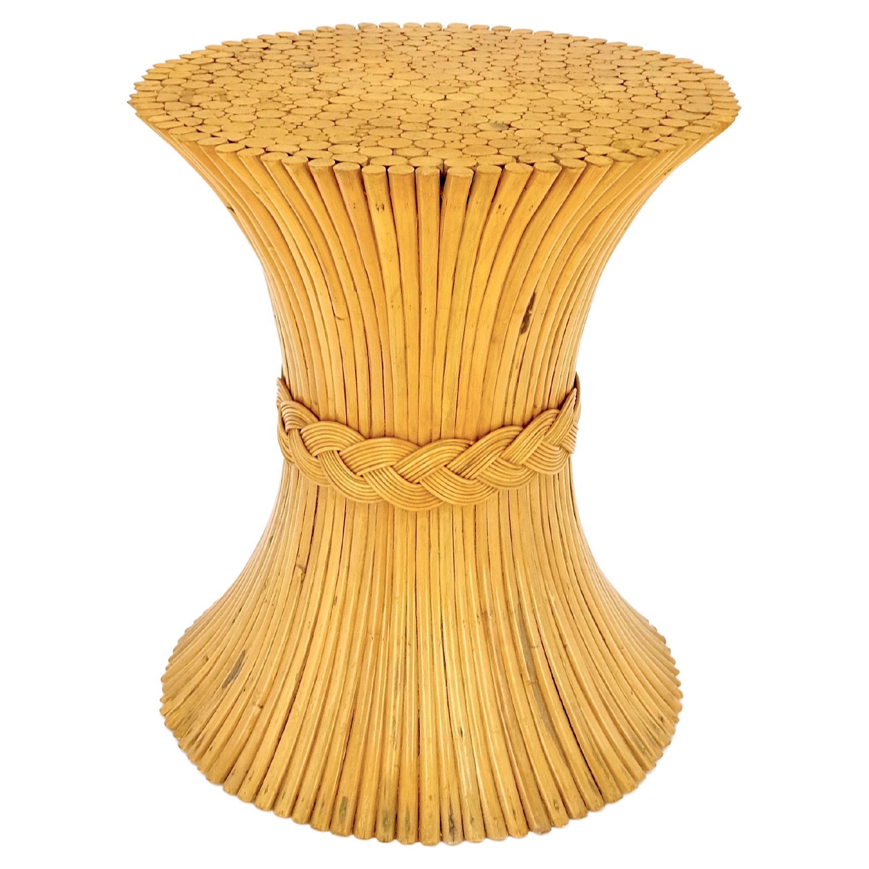 Runder Sockel im „Weizen“-Stil für runder Esstisch aus Glas 