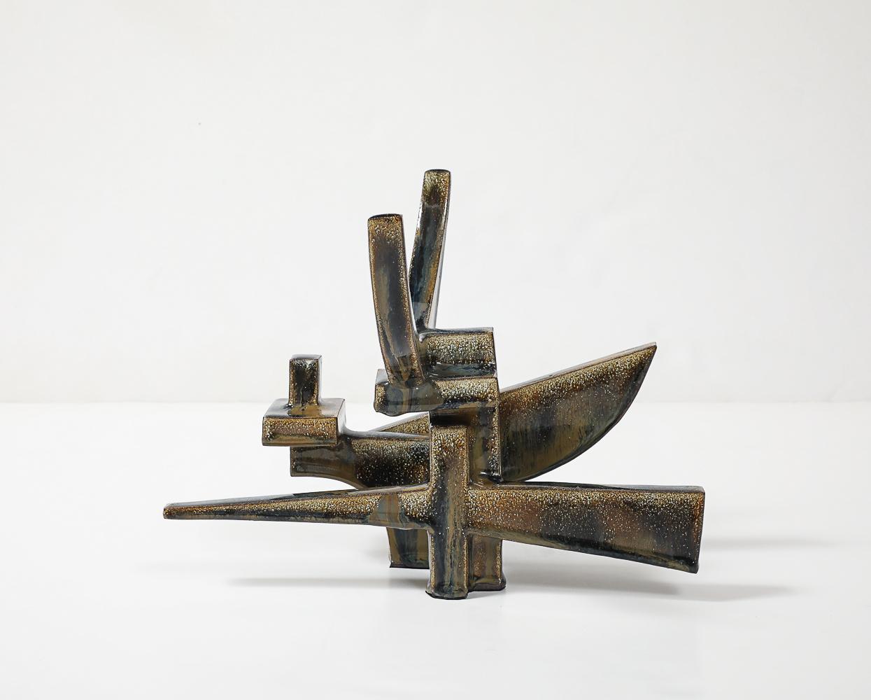 Shedu, escultura de cerámica de Joris Grelet Francés en venta