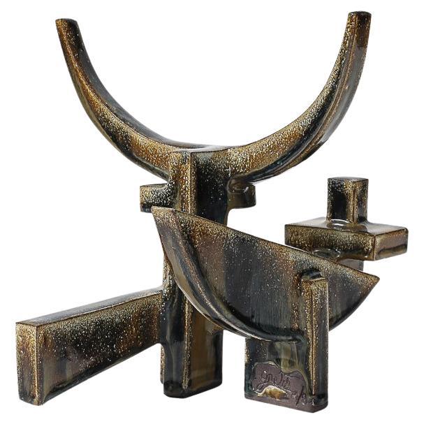 Shedu, escultura de cerámica de Joris Grelet en venta