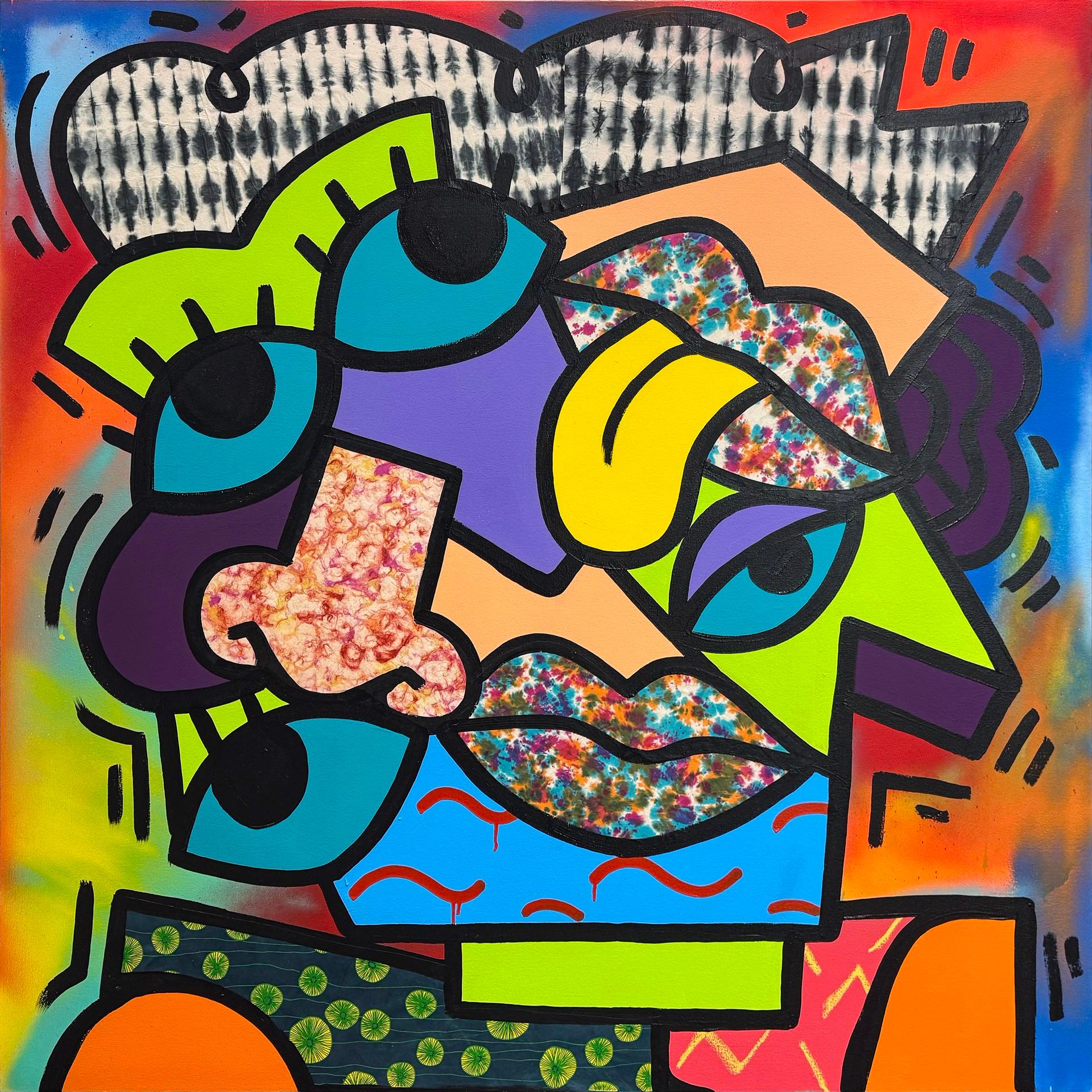 Figurative Painting Sheefy McFly - It's Starting To Kick In