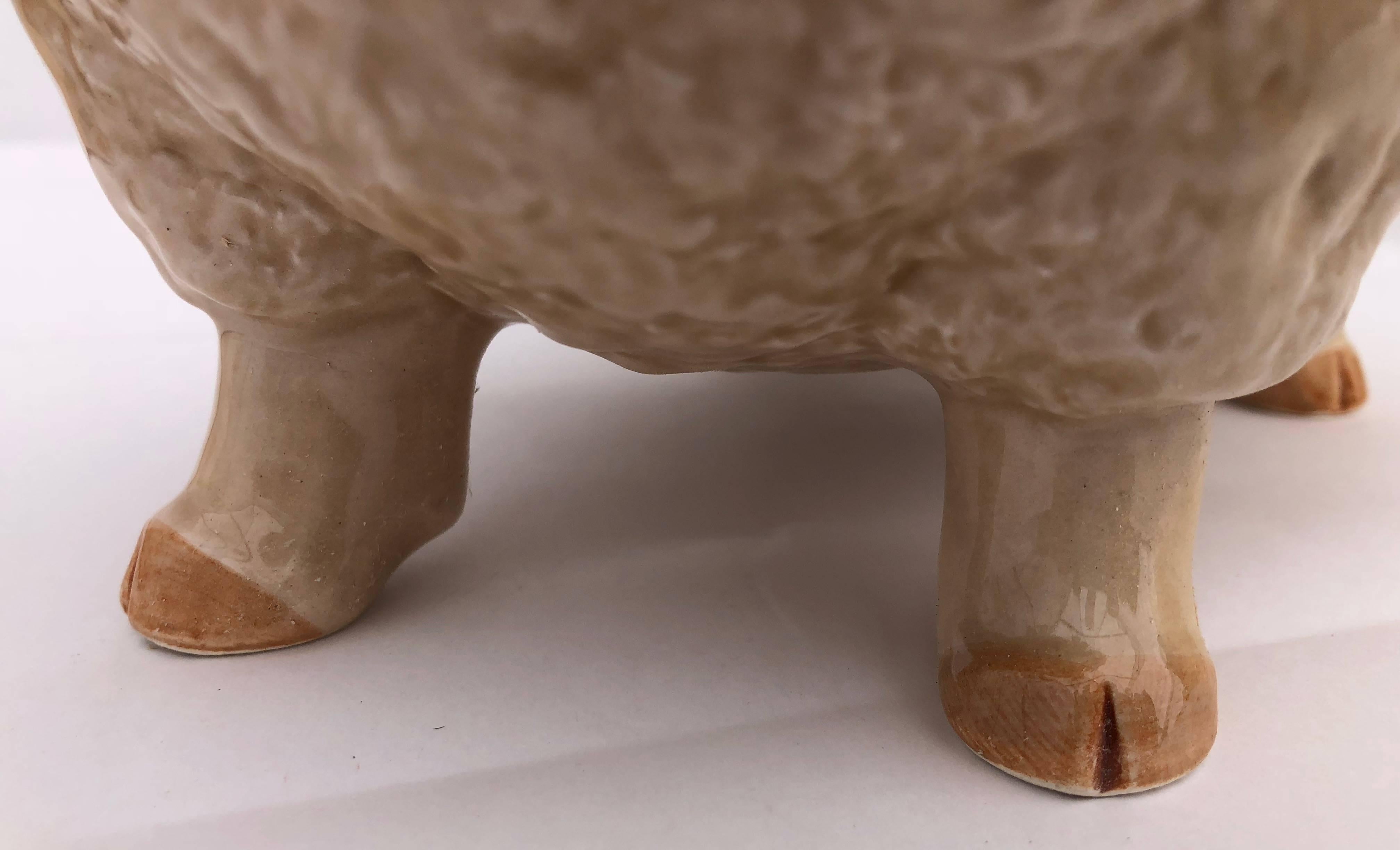 lamb cookie jar vintage
