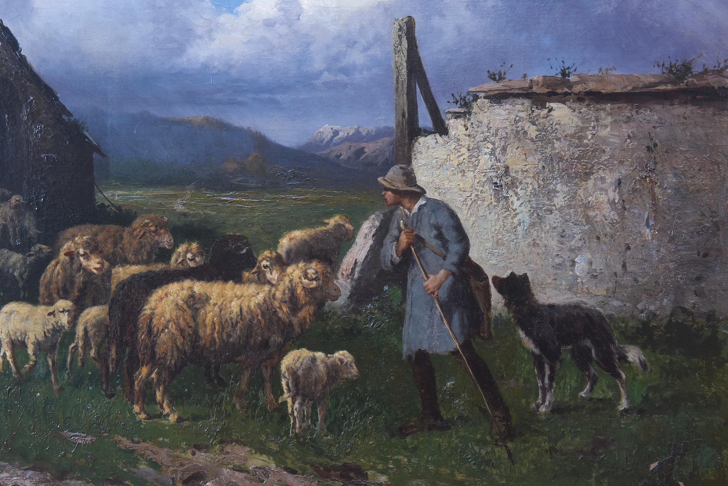 Sheep Herder Painting, by John (Giovanni) Califano For Sale 1