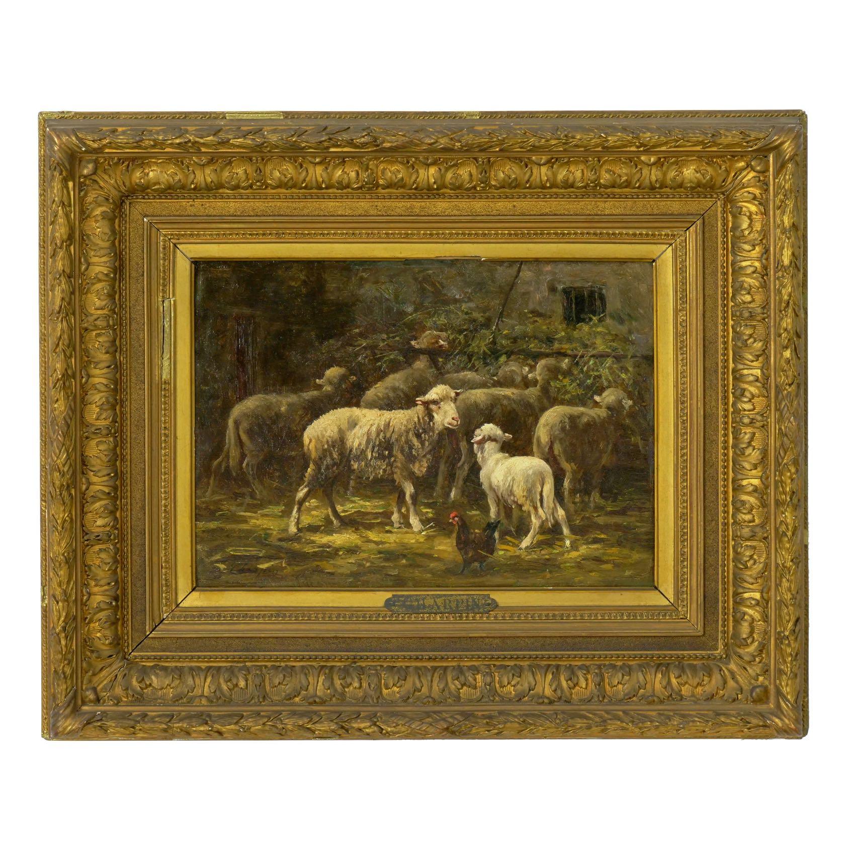 As a well-known member of the Barbizon School and student of Charles-François Daubigny, Albert Charpin's paintings were faithful in their representation of what is rather than idealizing what nature could be. The present example is an interesting