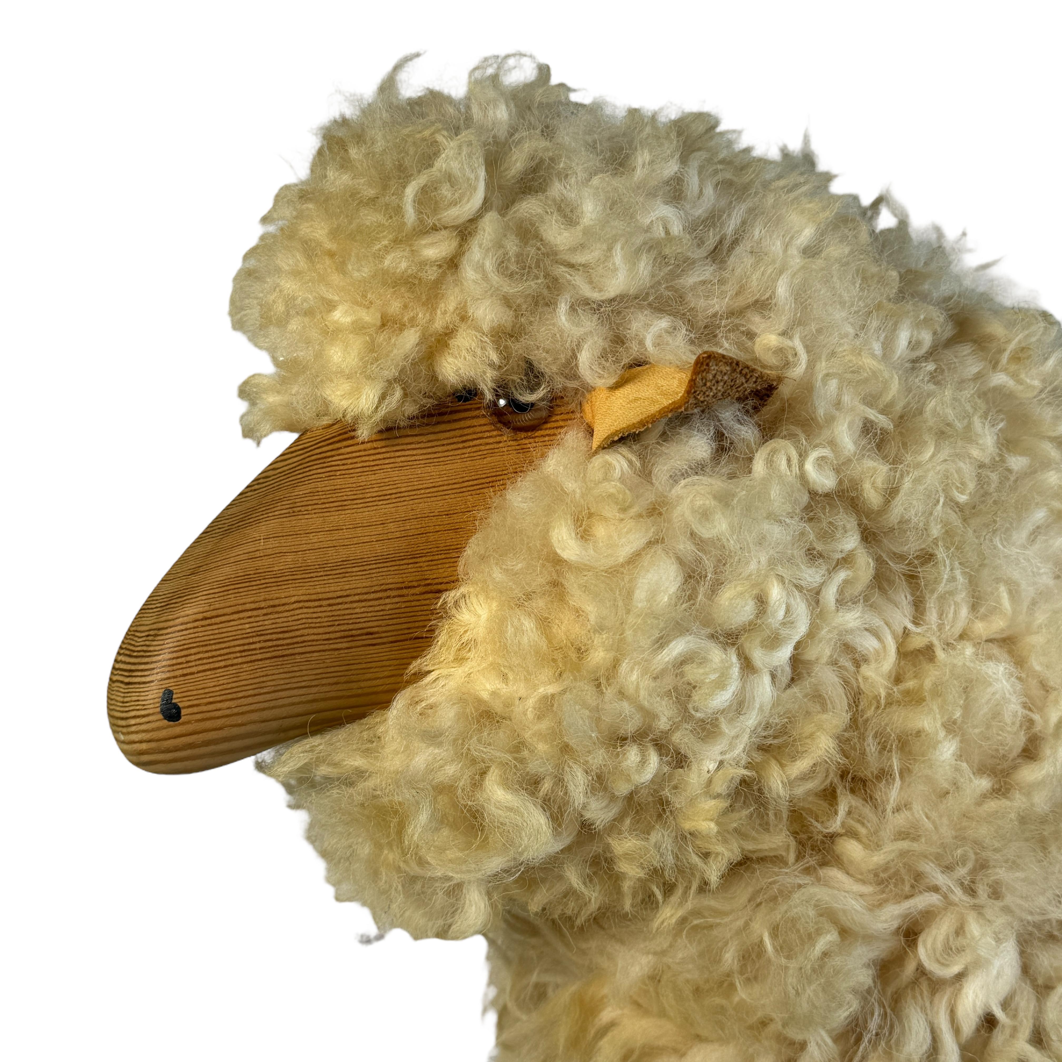 Classic 1970s beautiful and characterful sheep lamb by Hanns-Peter Krafft, designed and are as popular today as they were back then. Made almost entirely by hand, the sheep are built like a piece of furniture and will be strong enough to be used as