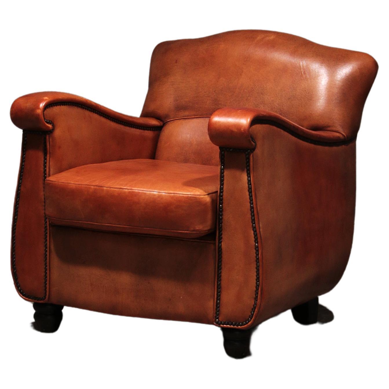 Sillón de piel de oveja Diseño holandés hecho a mano 1970 - Marca Joris