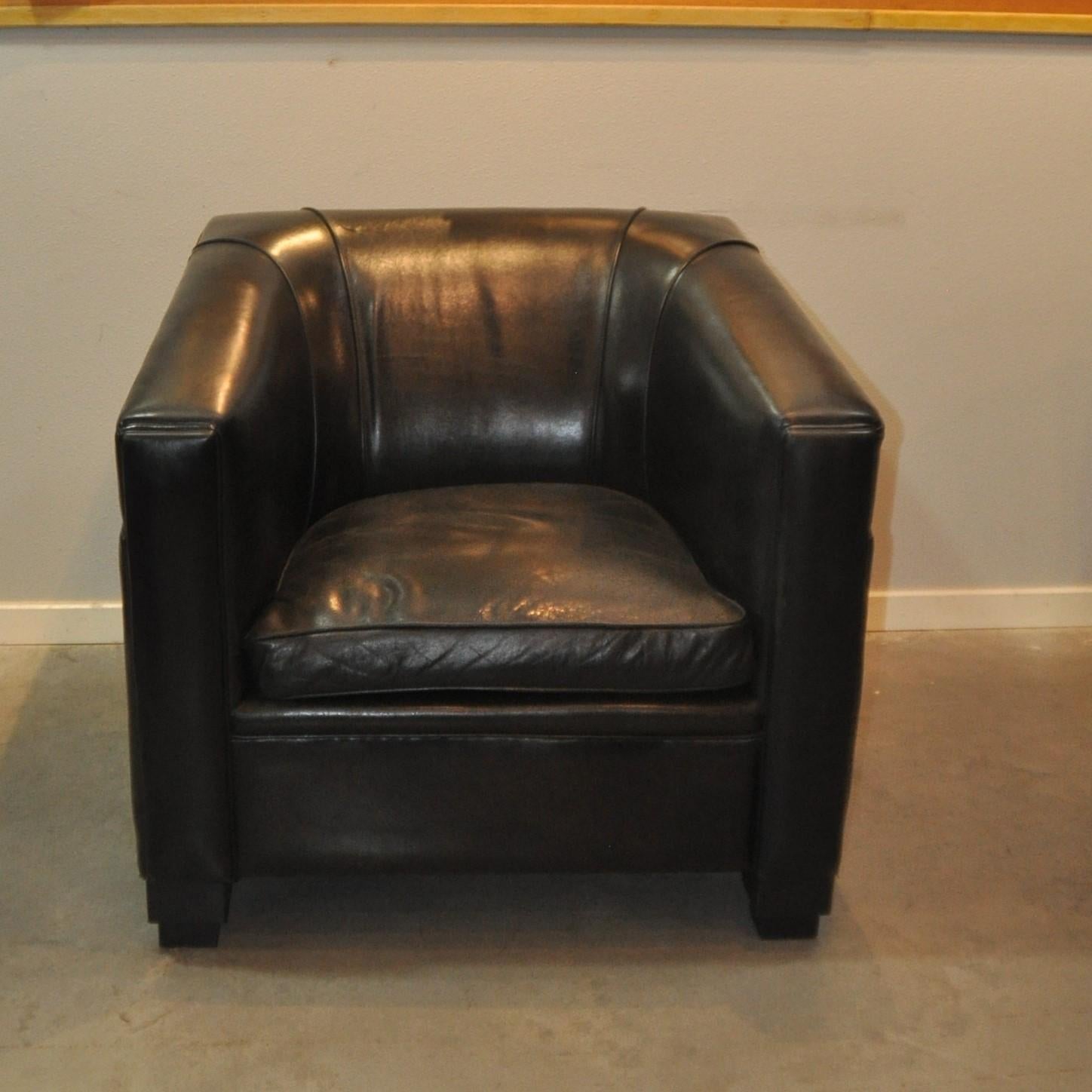 Sheep Leather Lounge Chair in Art Deco Style by Lounge Atelier Model, Texas 2
