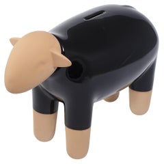 Sheep Moneybox Pop Art, Black, Made in Italy, 2022, New Collection