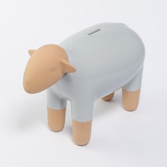Sheep Moneybox Pop Art, Grey, Made in Italy, 2022, New Collection