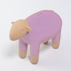 Sheep Moneybox Pop Art, Lilac, Made in Italy, 2022, New Collection