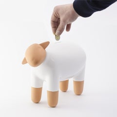 Sheep Moneybox Pop Art, White, Made in Italy, 2022, New Collection