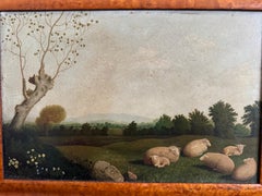 'Sheep Resting in Meadow' by Thomas Sidney Cooper c1845